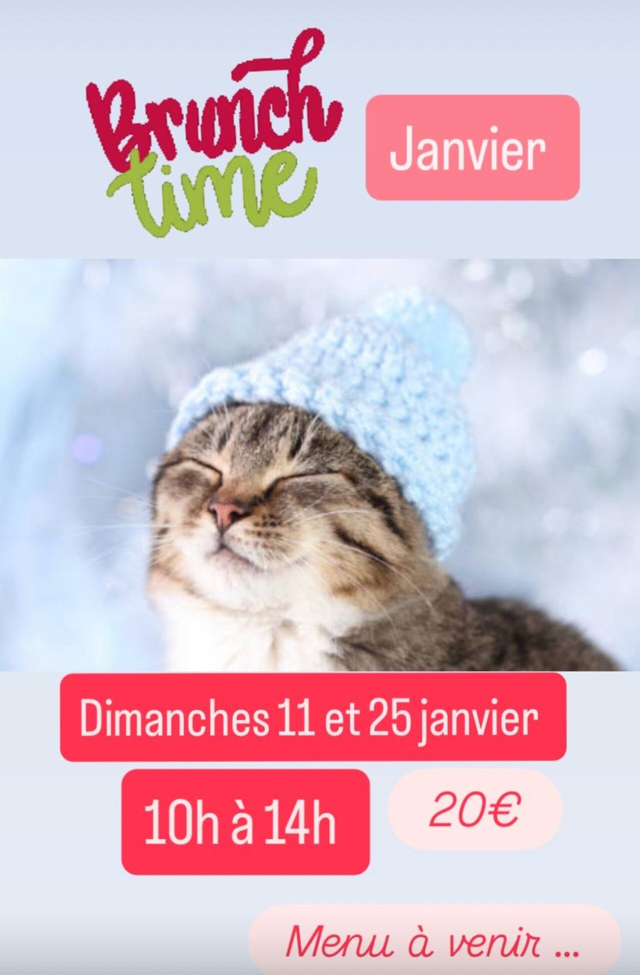 Brunchs de janvier (11 et 25)