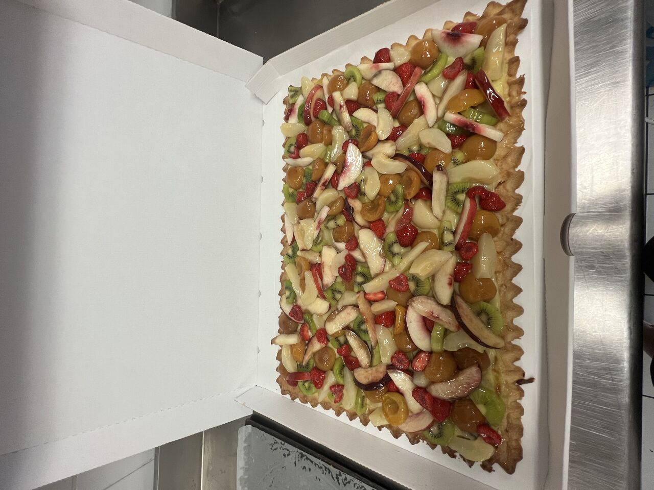 notre belle plaque de tarte multi-fruits 
