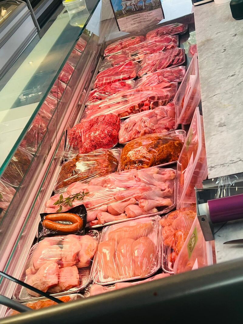 Vlees in de onze koeling