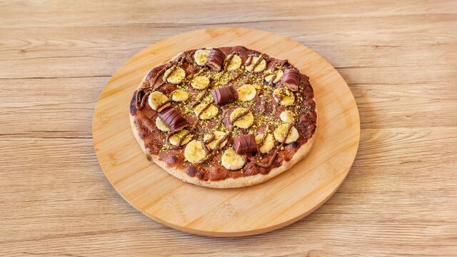 Pizza choco-banane bueno