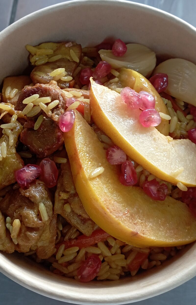 Plov ouzbek au poulet