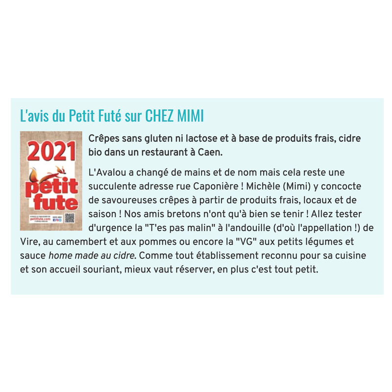 Quelle belle nouvelle pour commencer l'année....
https://www.petitfute.com/v4608-caen-14000/c1165-restaurants/c1029-cuisine-fra