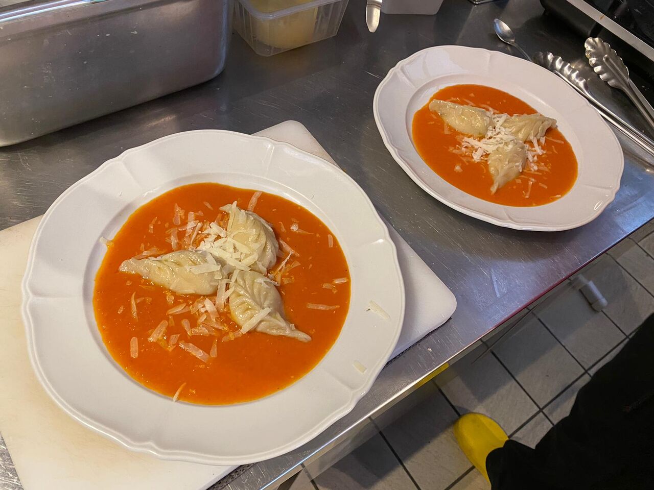 Culurgiones maison sauce tomate&basilic. Pecorino Sardo