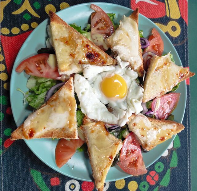 Salade aux toasts fondant 