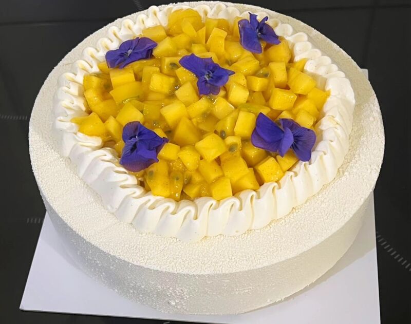 Entremet mangue-passion