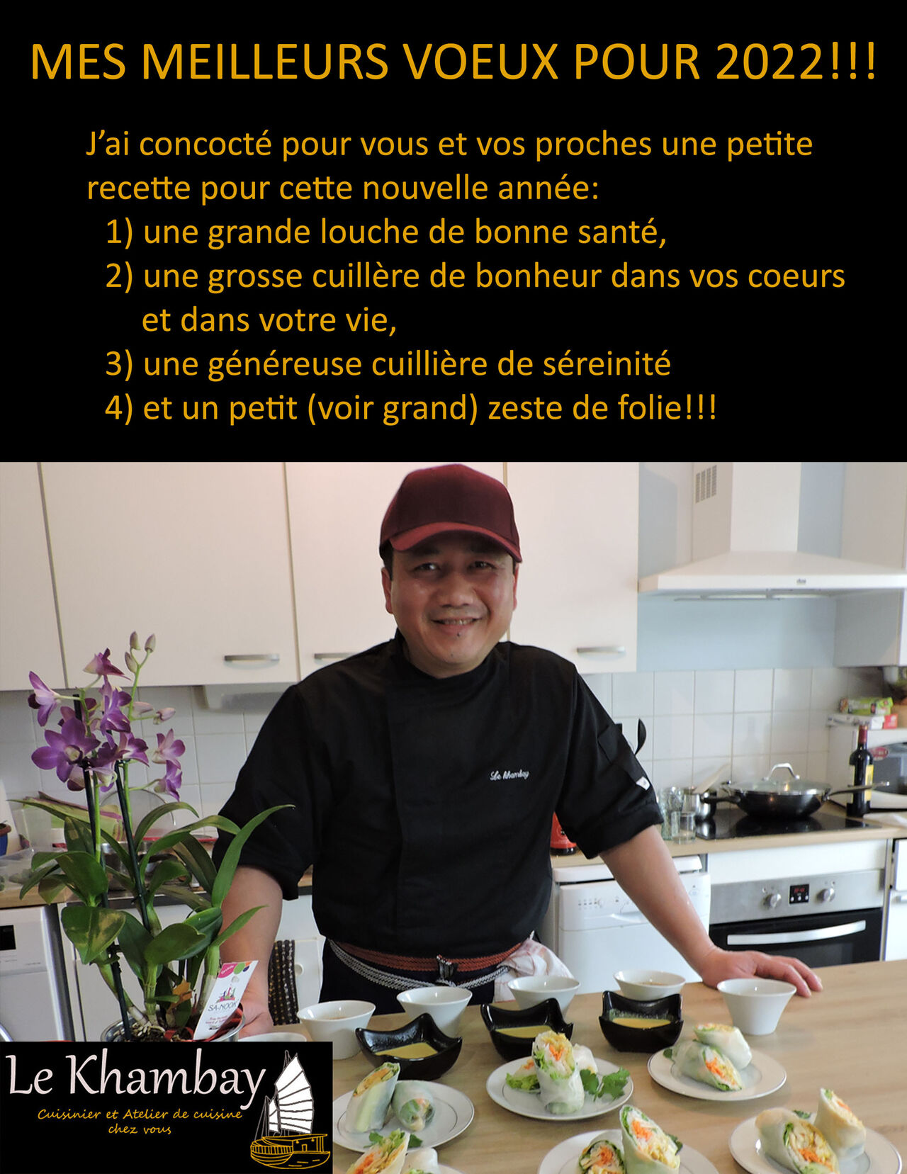 Mes meilleurs vœux pour 2022!!