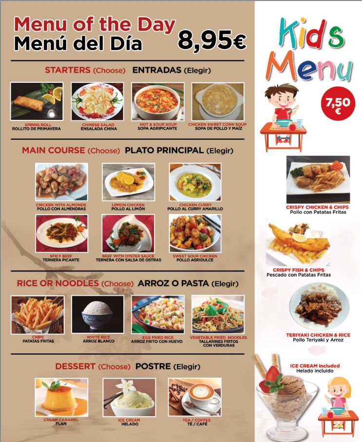 MENU DEL DIA & KID MENU