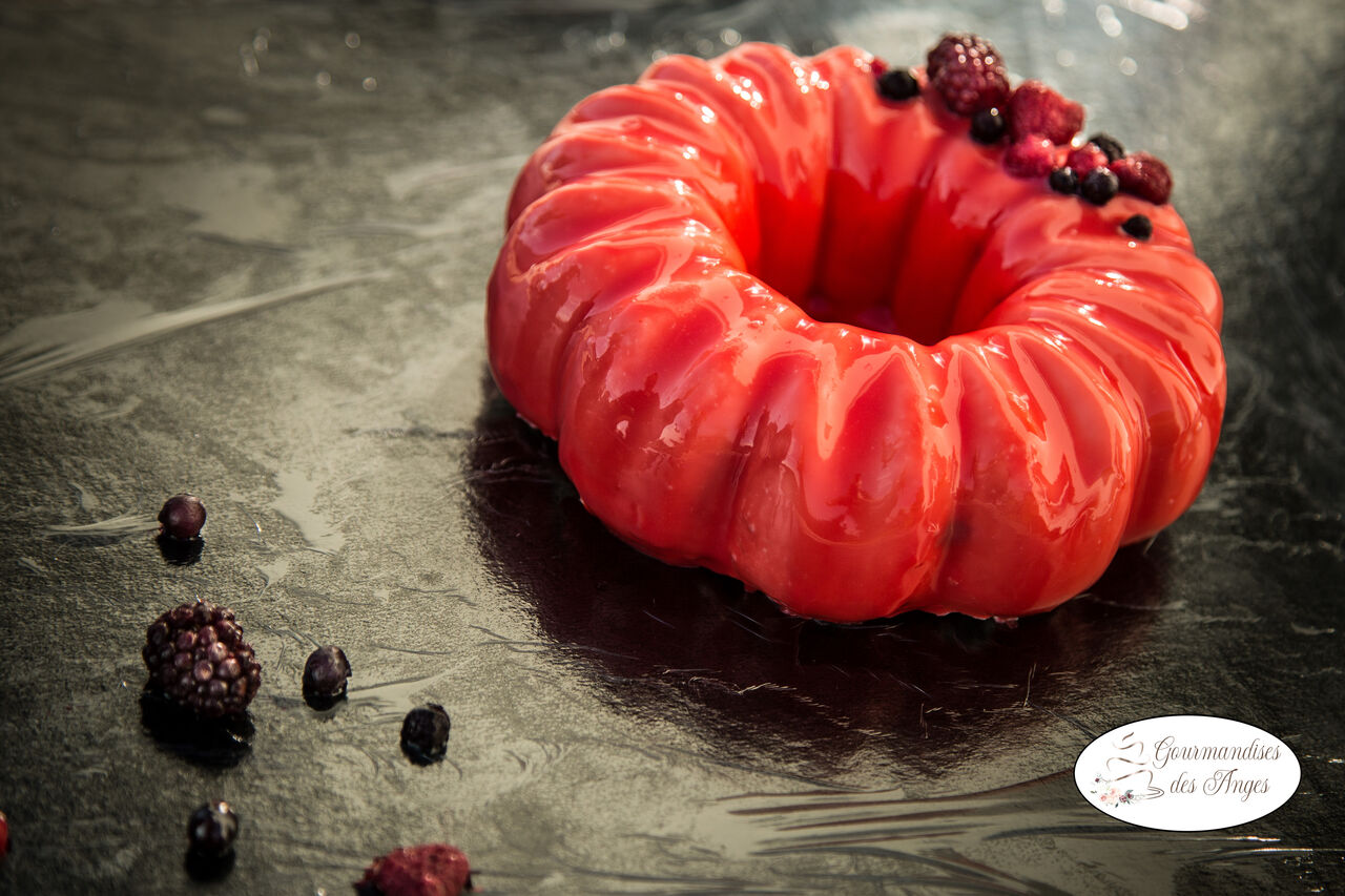 Entremet Vanille/fruits rouges - 8 personnes -
