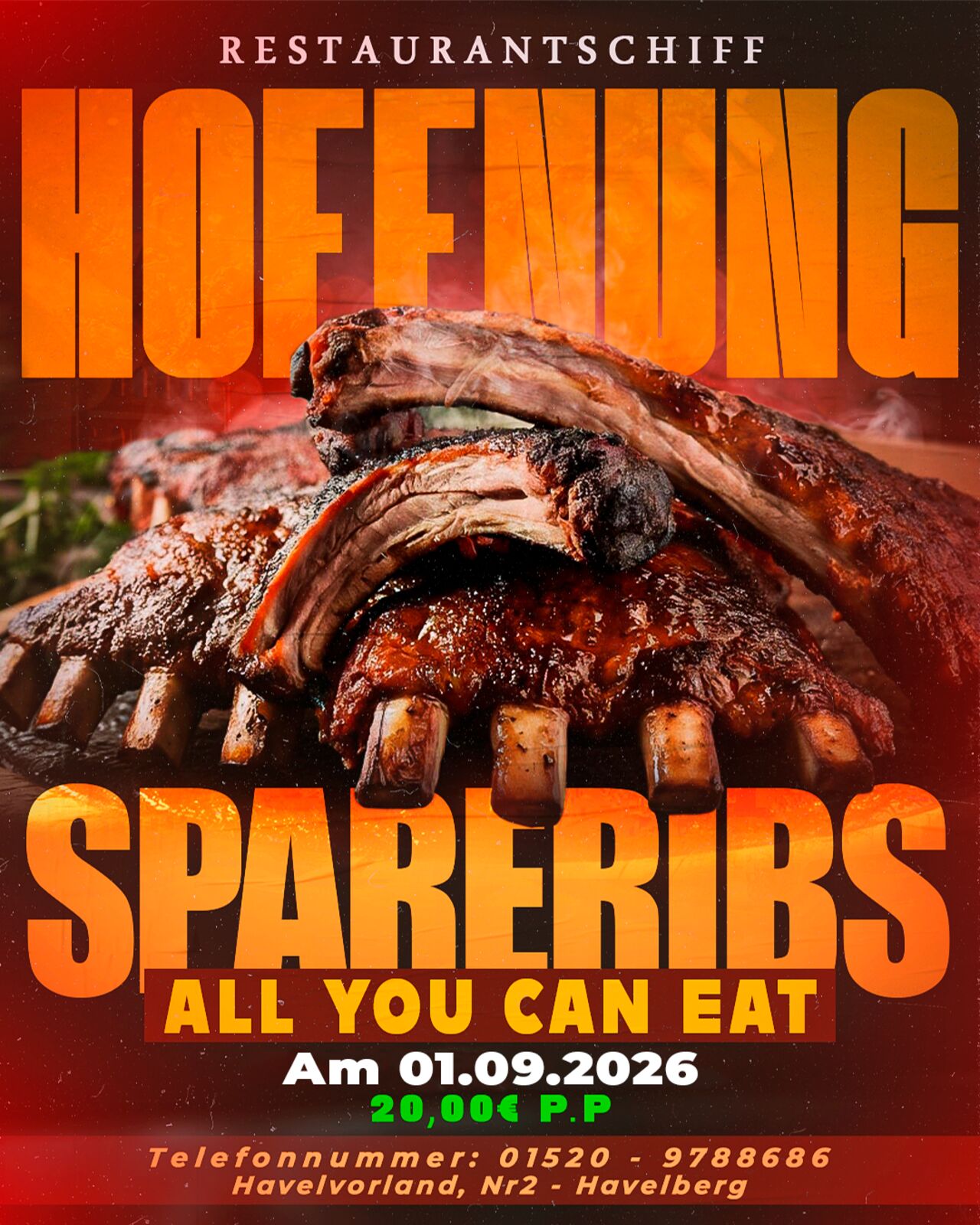 Spareribs All you can Eat 01.09.2026