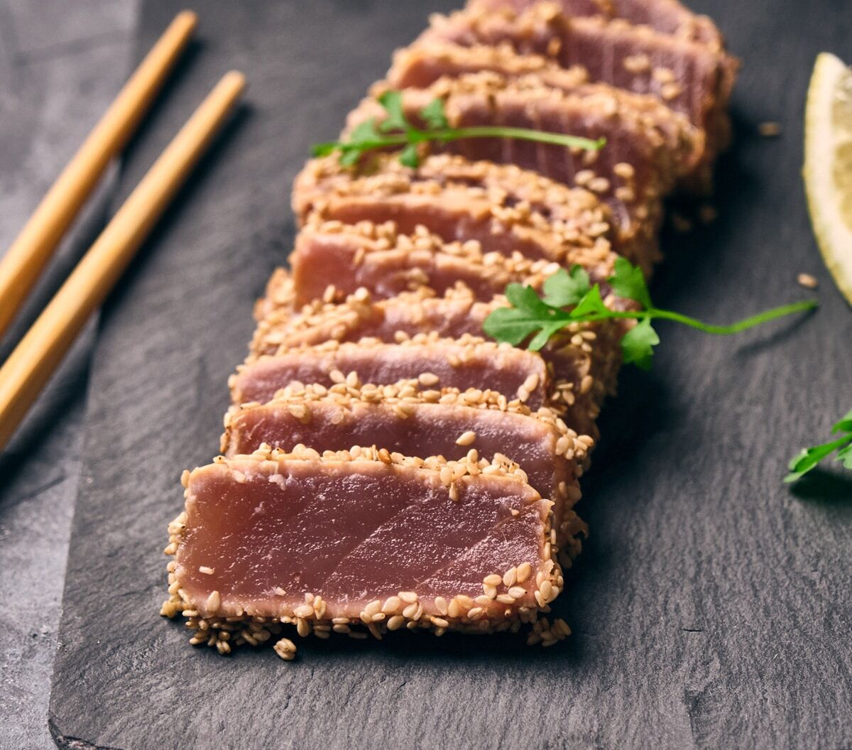 Tataki de thon Saku