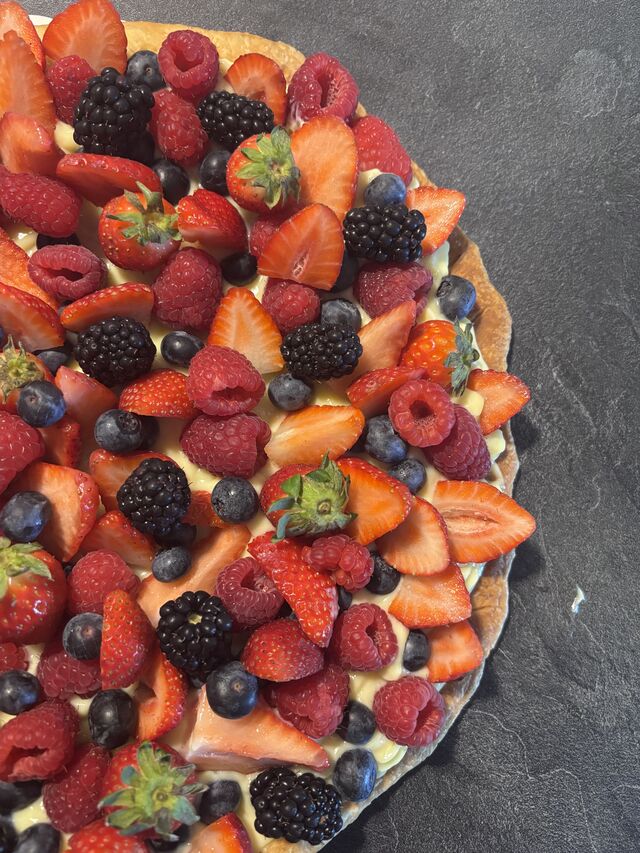 Tarte multifruits rouges 