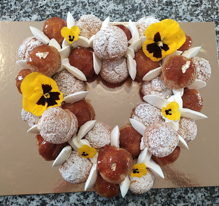 coeur façon saint honoré au citron