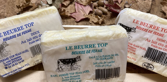 BEURRE Doux, demi-sel ou sel de Guérande