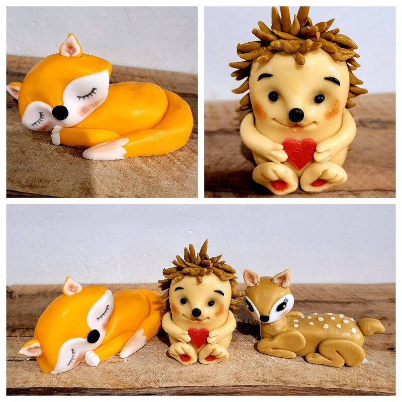 Modelovaná lesní zvířátka