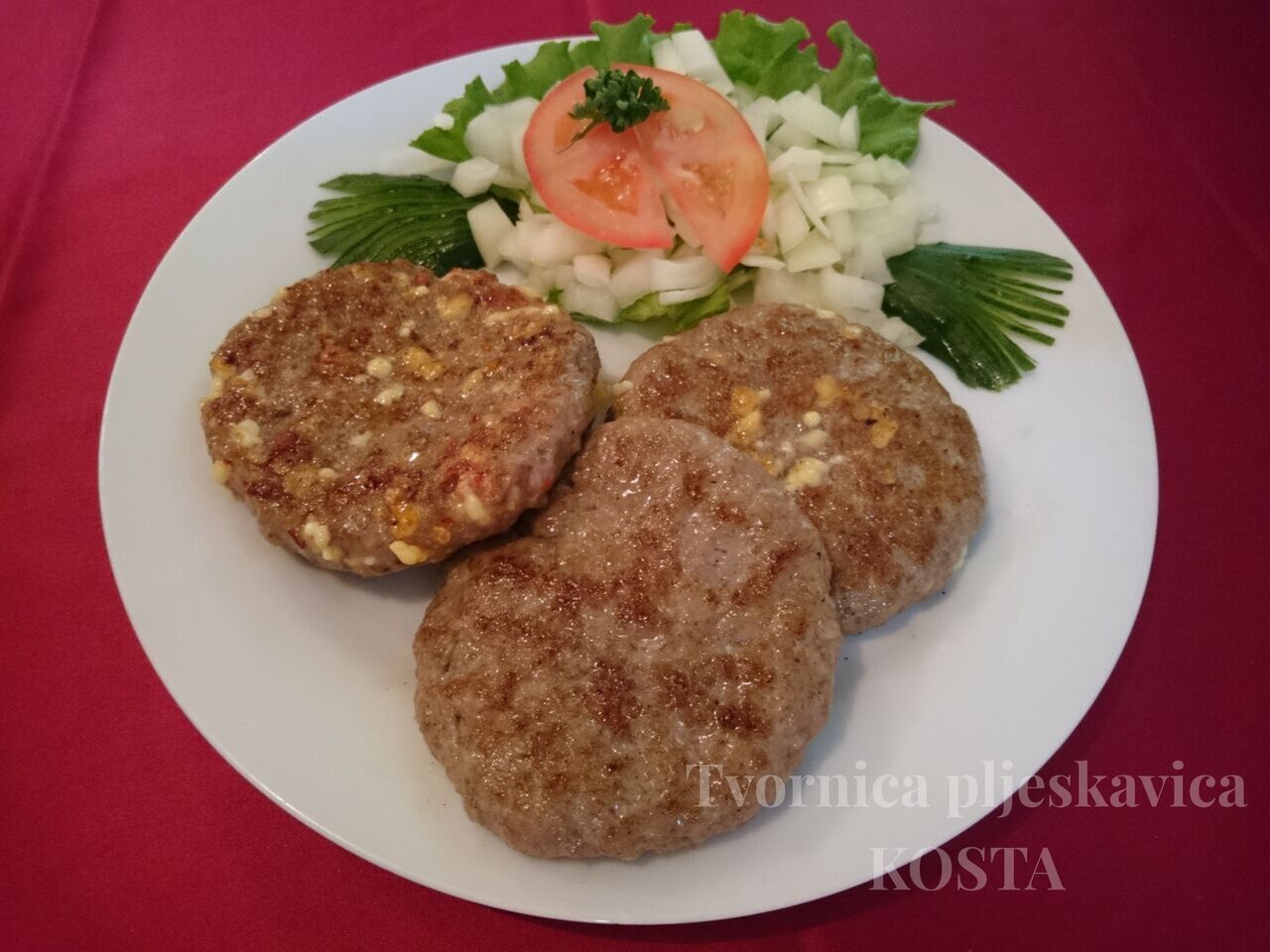 Tri vrste pljeskavica