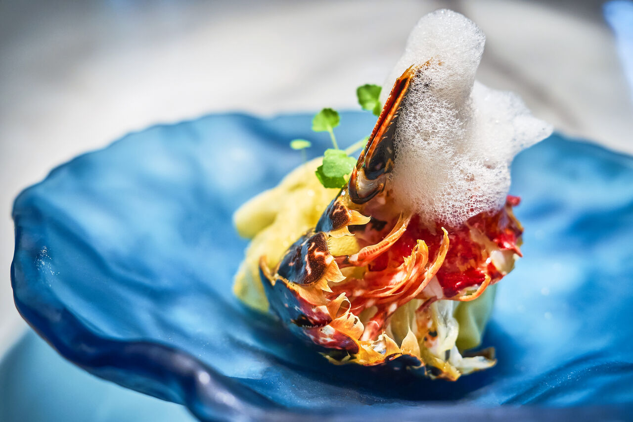 Carapace de homard au basilic – Restaurant halal Lyon