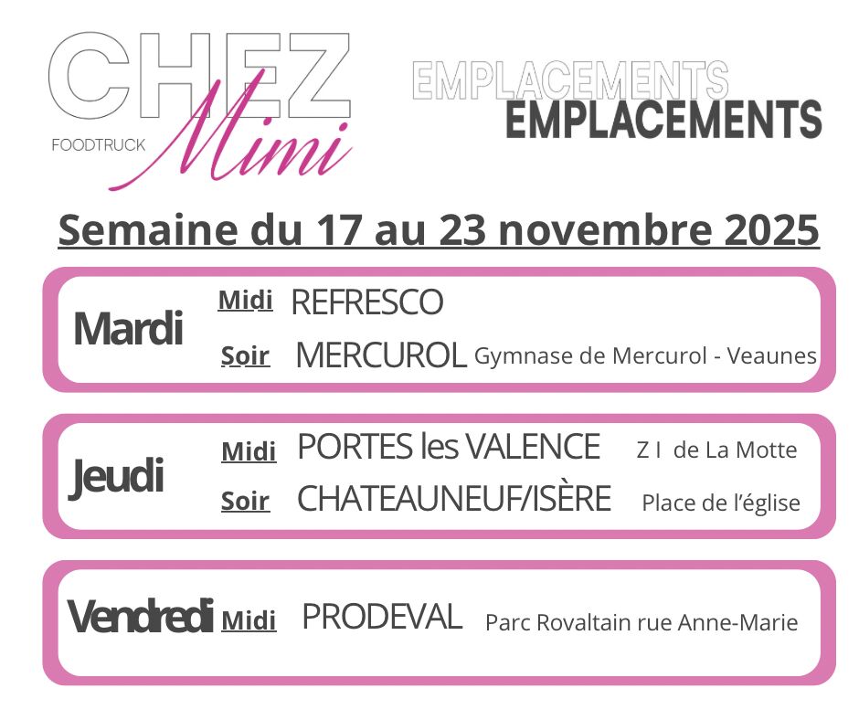 Du 17 au 23 novembre 2025