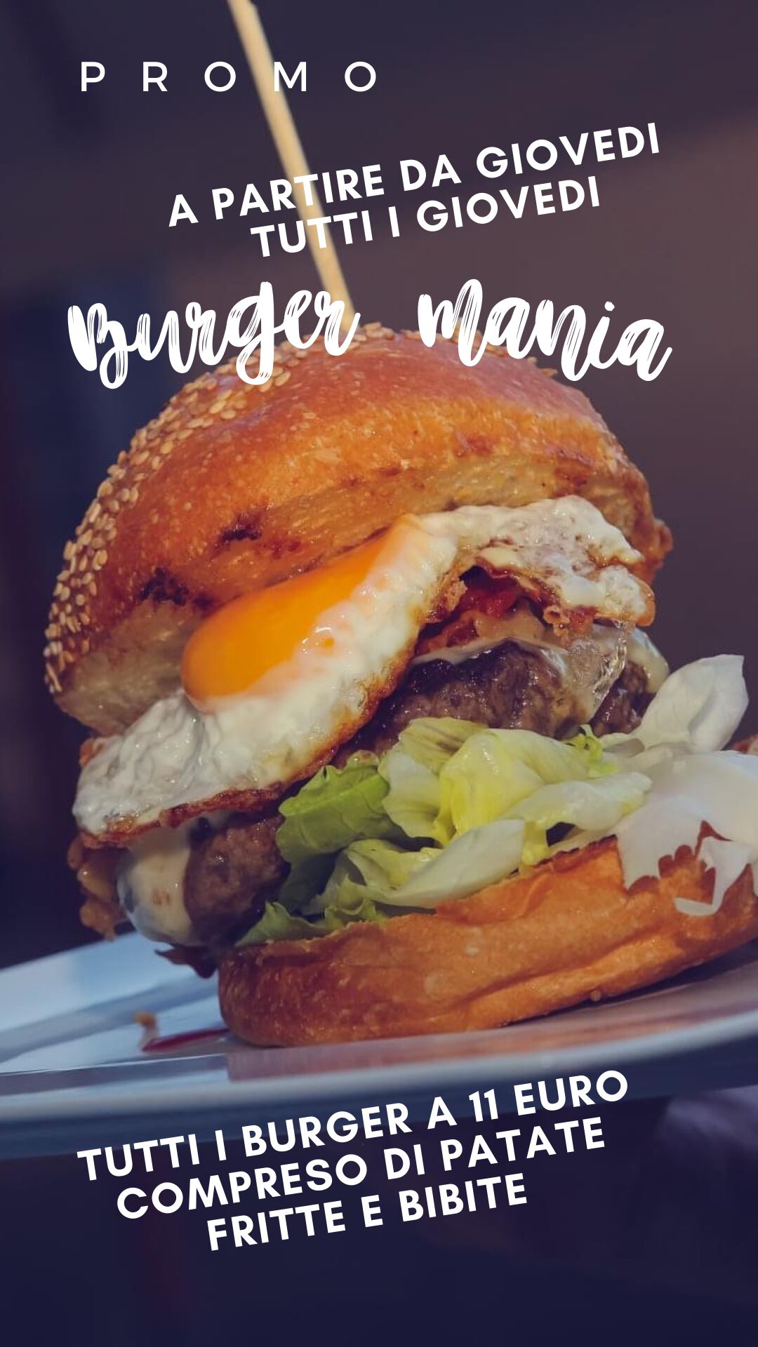 tutti i giovedì burger mania
