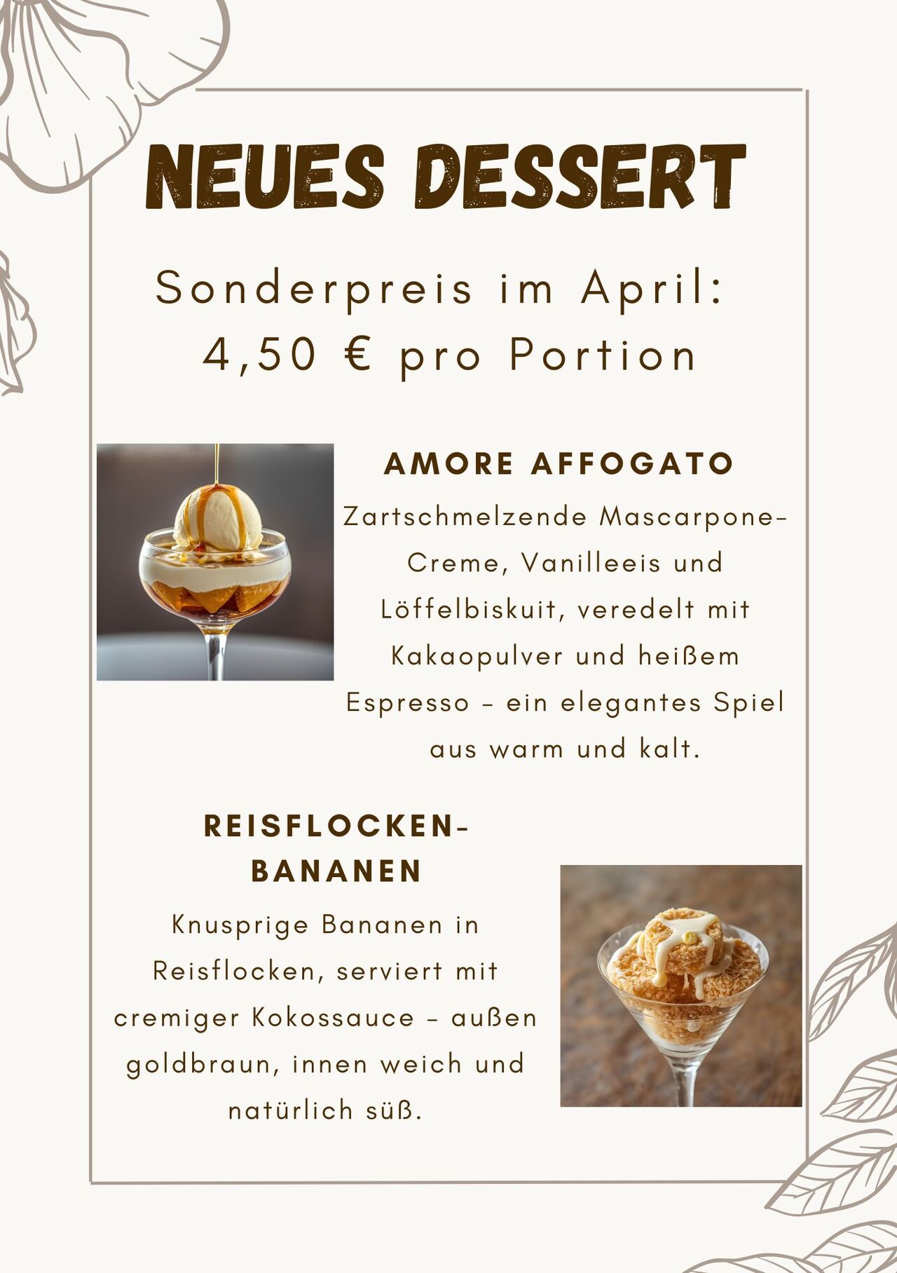 Neus Dessert _ Sonderpreis im April 2026