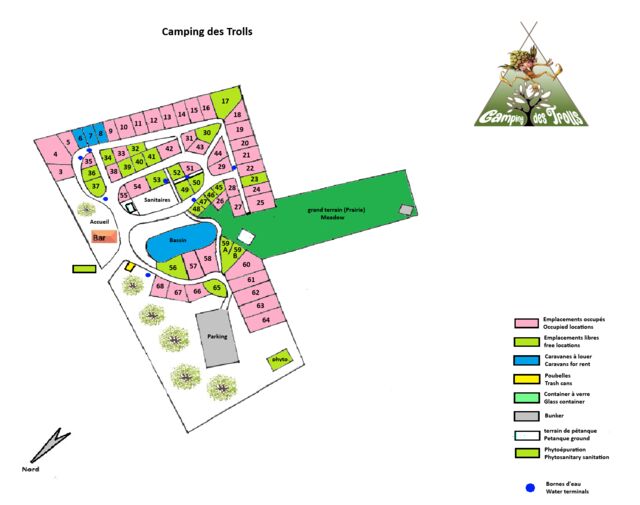 Plan du camping