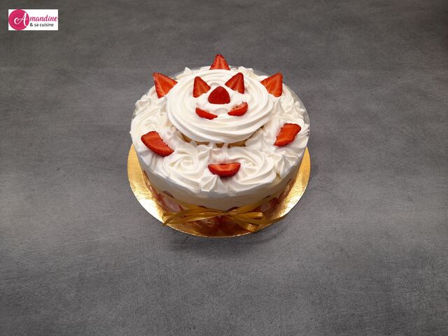 Fraisier à ma façon pour 6 personnes