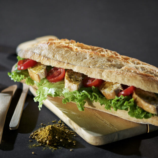 Sandwich poulet curry