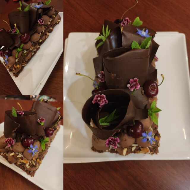 Gâteau d'anniversaire tout choco 5 personnes