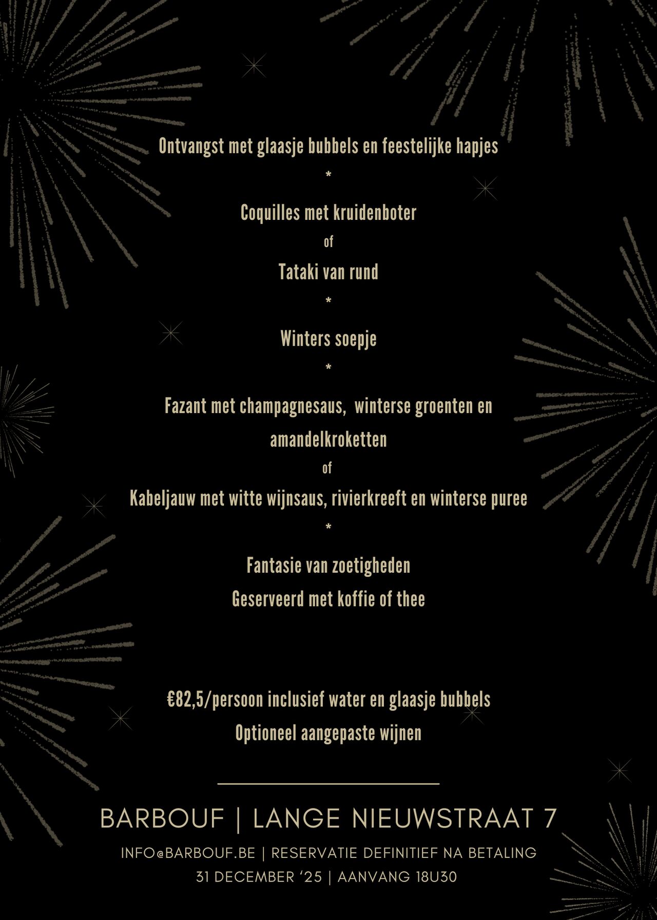 Oudjaar bij BarBouf!