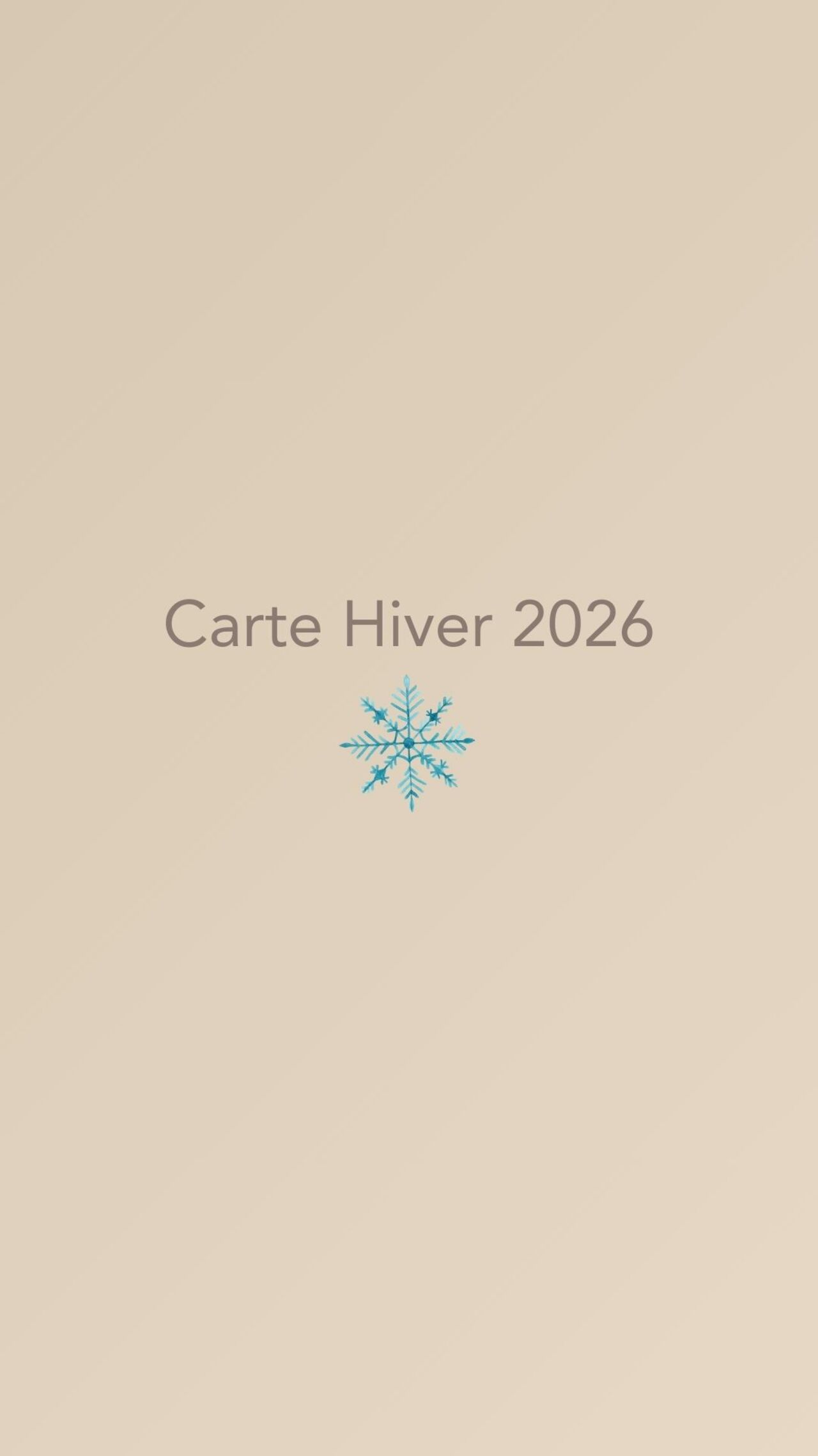Notre Carte Hiver 2026