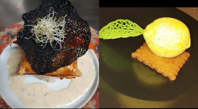 FEUILLETE DE PINTADE ET CITRON TROMPE OEIL