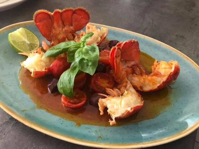 Coda di aragosta alla luciana