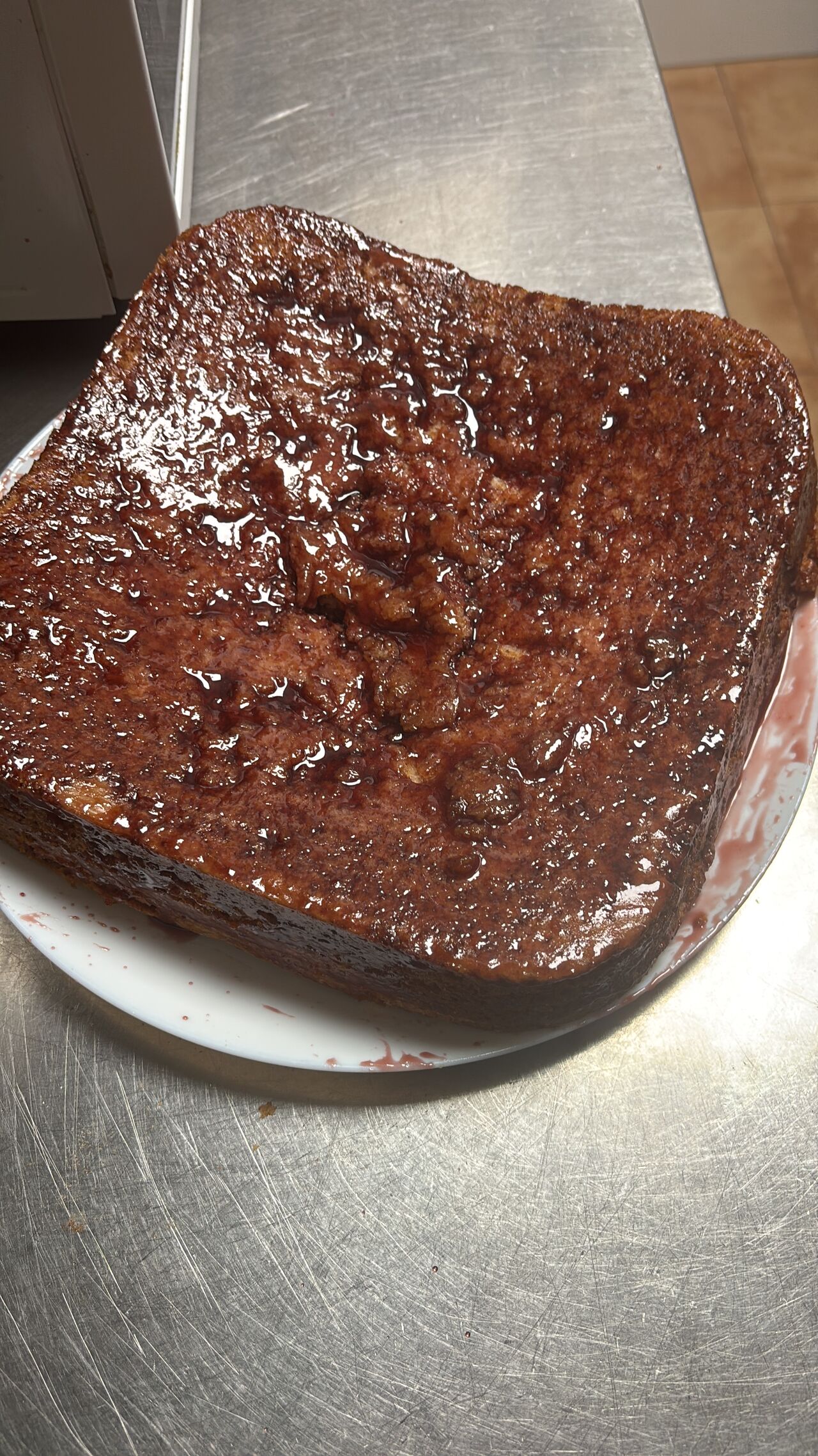 Bizcocho de batido de fresa 