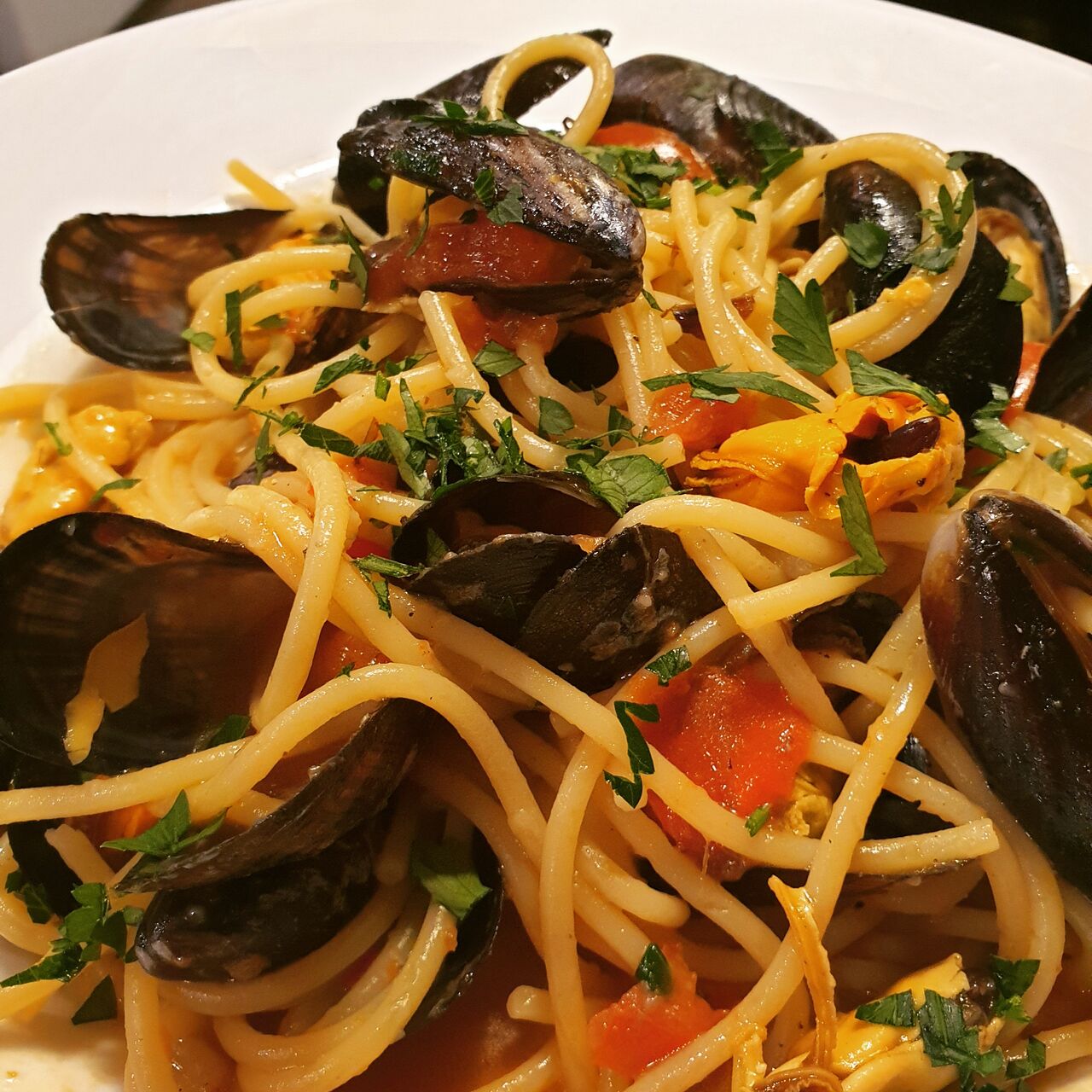 Spaghetti con cozze 