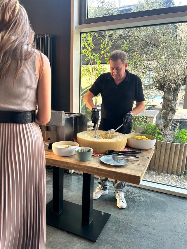 Pasta aus dem Käselaib