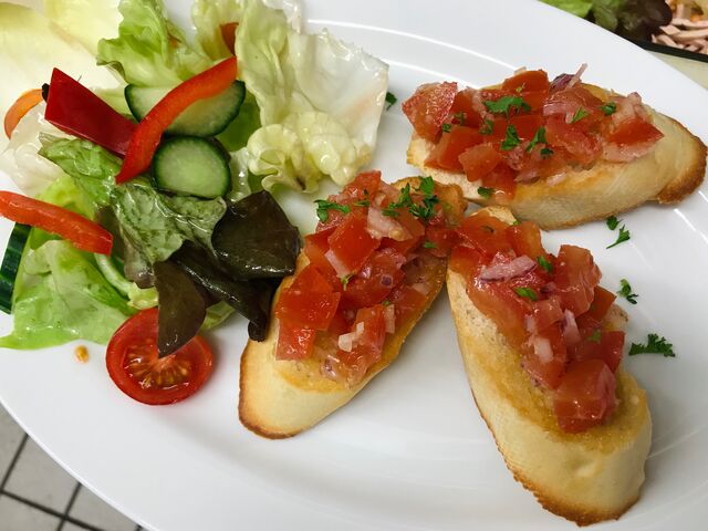 Impression aus der Küche - Bruschetta