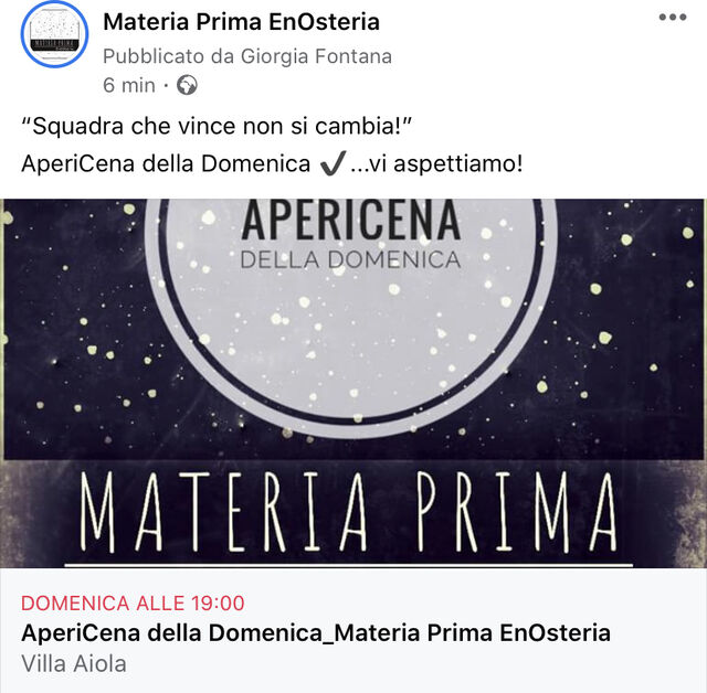 I Nostri AperiCena della Domenica?