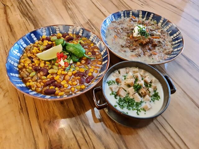 Chili sin Carne, Beuschl, Rahmsuppe