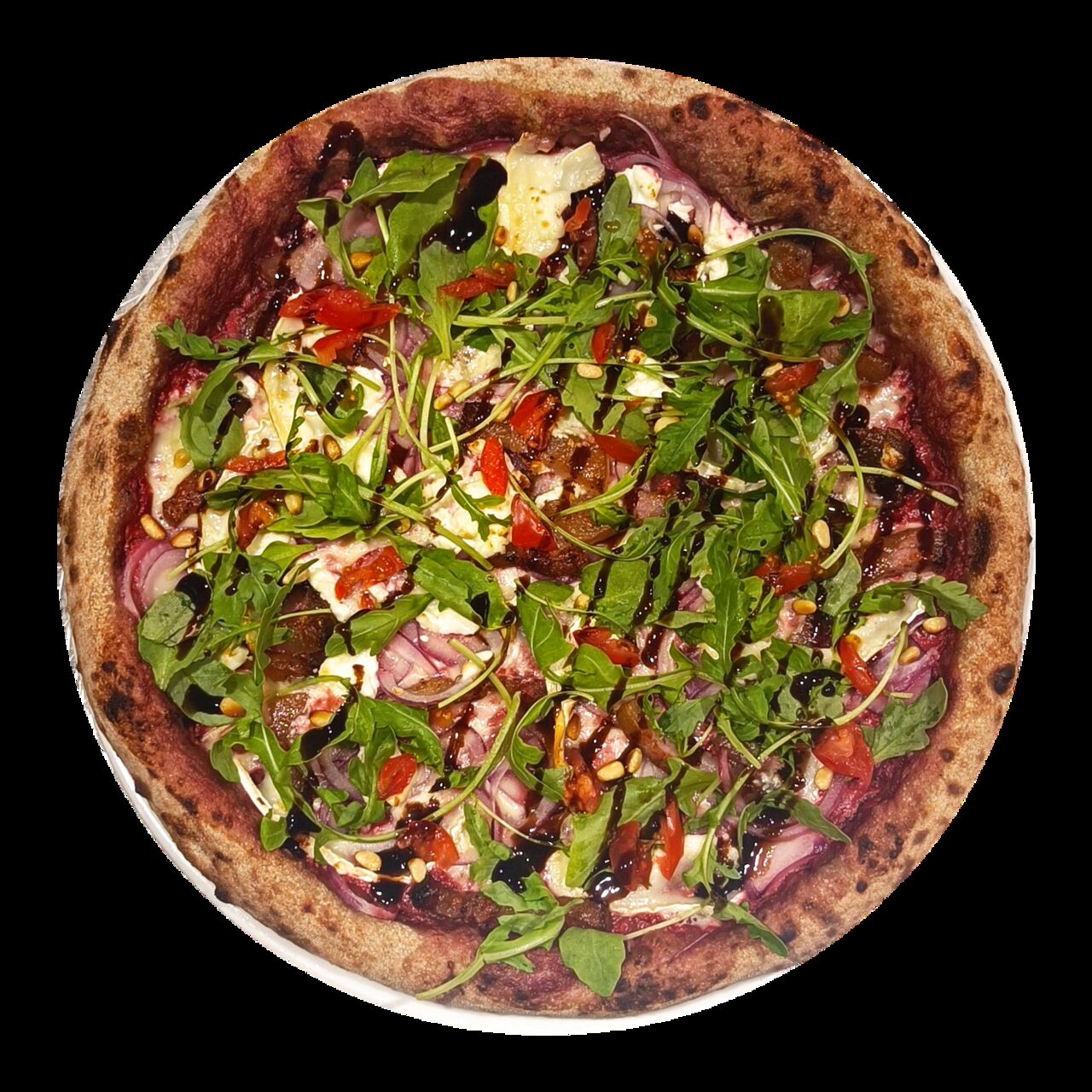 Août La Barbabietola - base crème de betteraves, chèvre, lardons