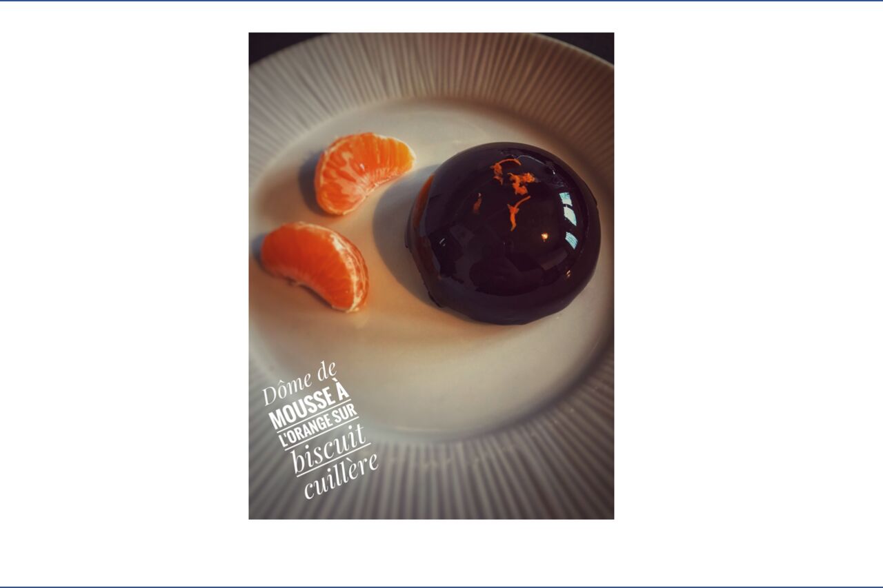 Dôme de mousse à l'orange