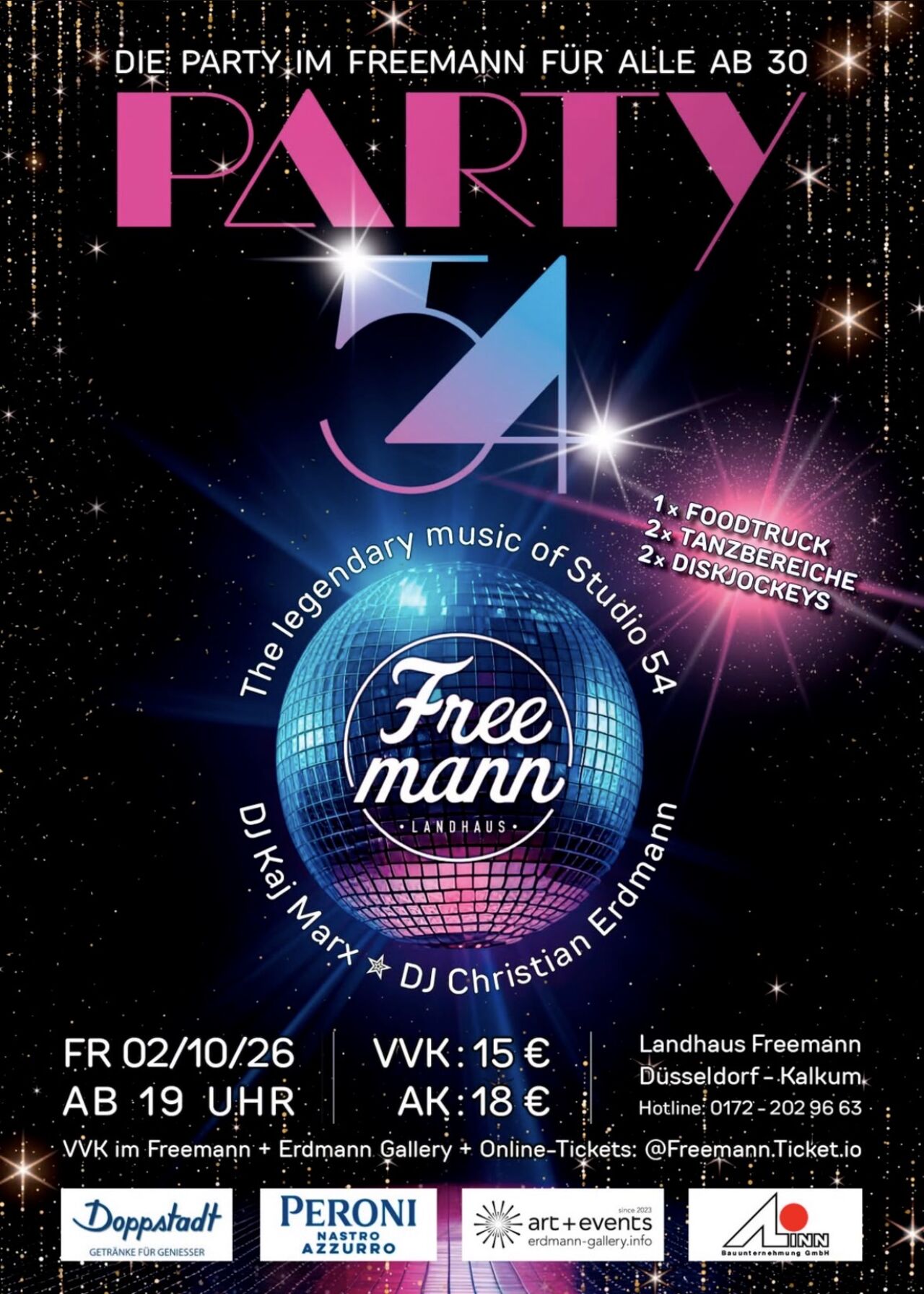 Party 54 - Freitag, 2. Oktober 2026