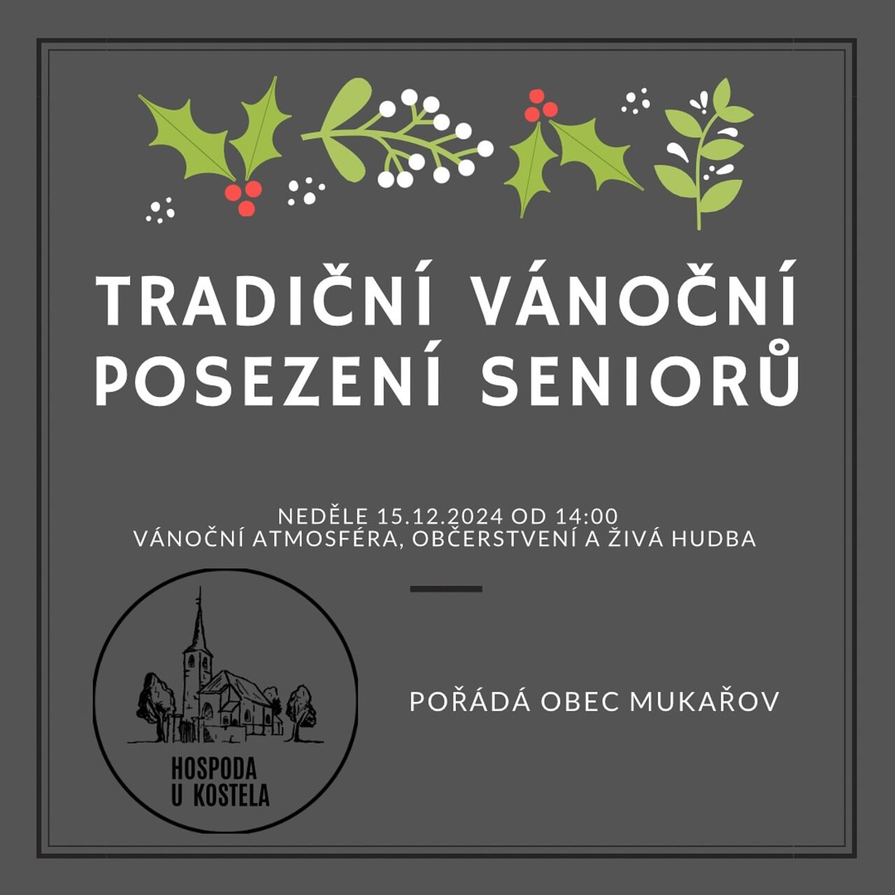 Tradiční Vánoční posezení seniorů