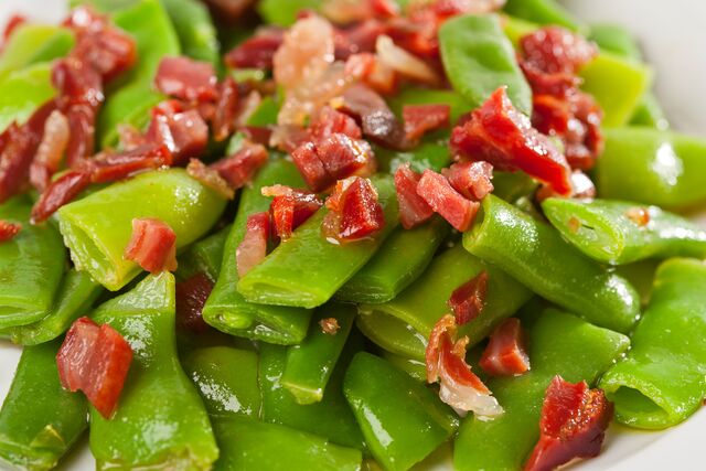 Judías verdes con jamón