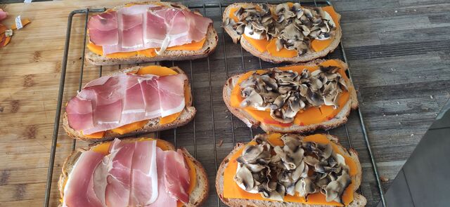 préparation des croc Mr au potimarron 