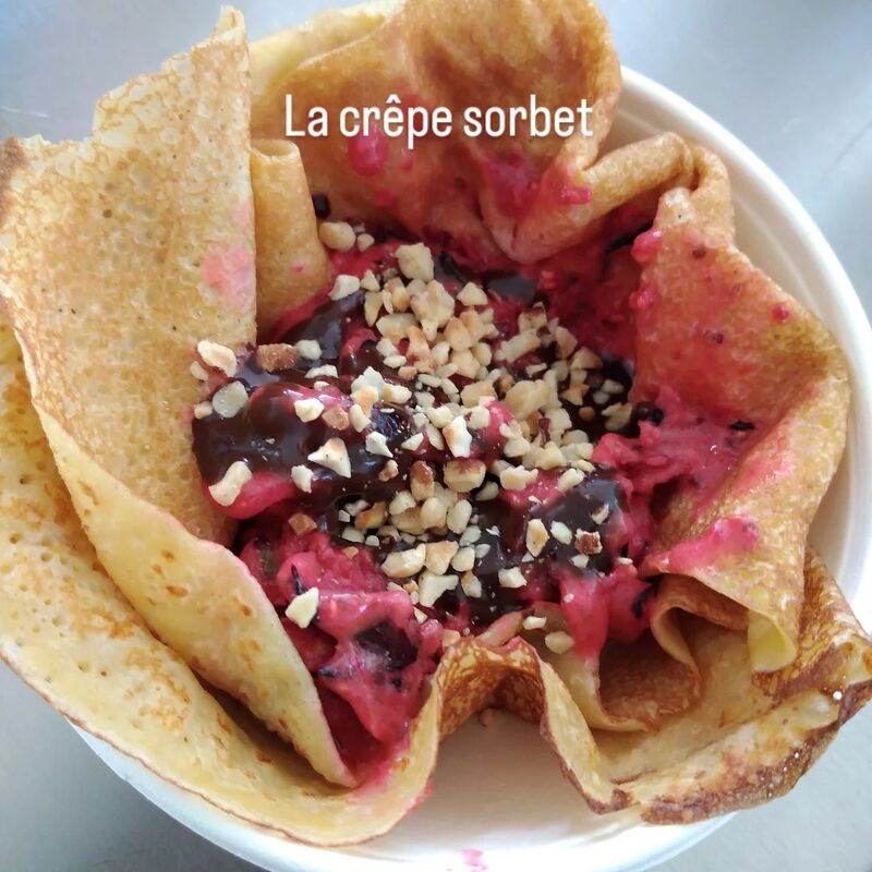 crêpe sorbet