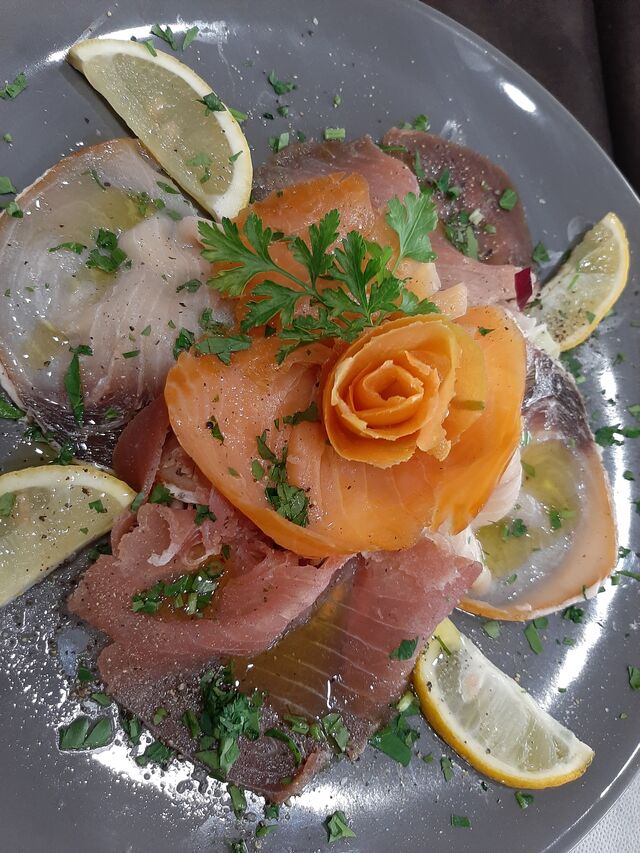 Tris di carpaccio marinato 