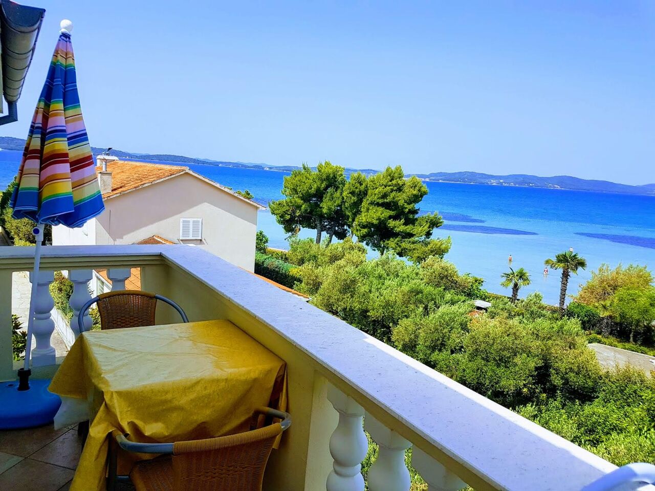 Accomodation near beach in Sukosan, Zadar county, Croatia.