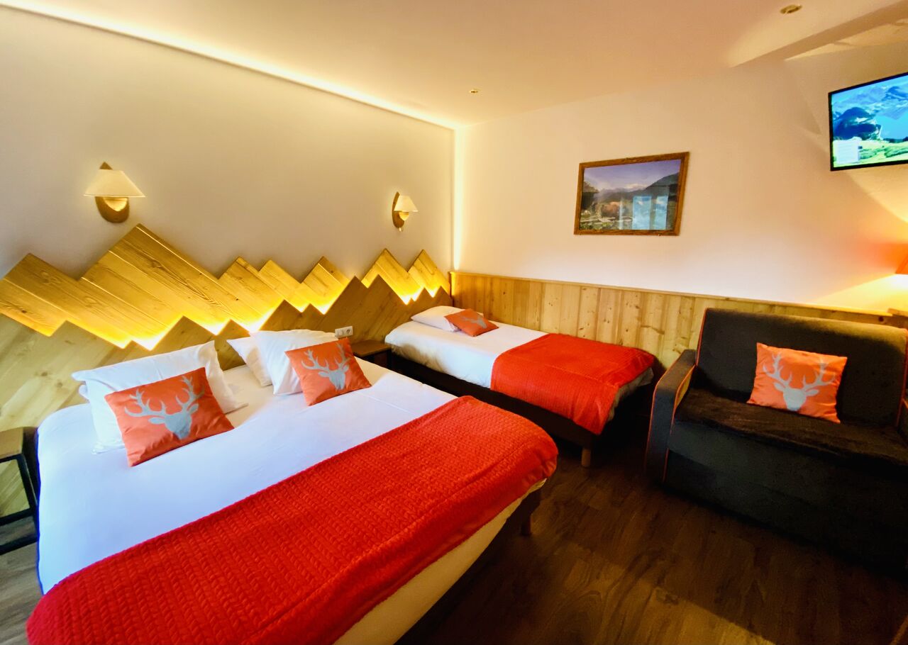 Chambre confort à plusieurs lits