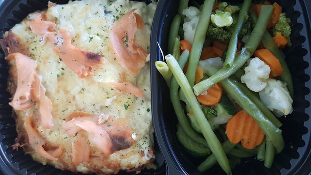 Petit légumes, Lasagne au saumon 