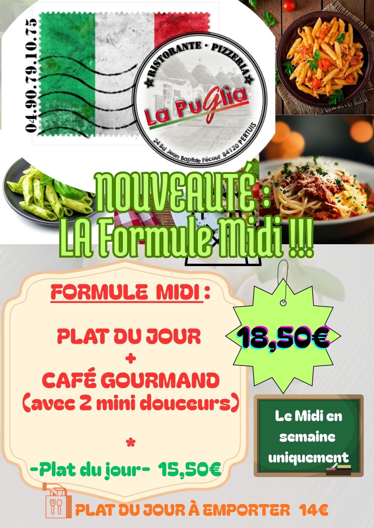 NOUVEAUTÉ : LA FORMULE MIDI!!!