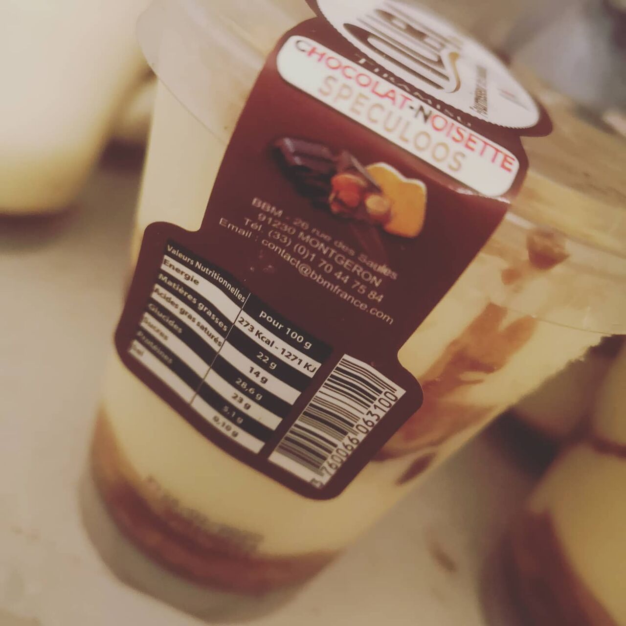 Tiramisu chocolat noisettes 